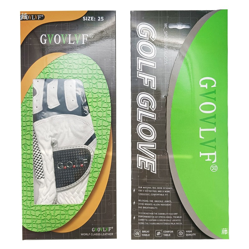 Microfiber Cloth With Non-slip Particles Breathable Golf Gloves
