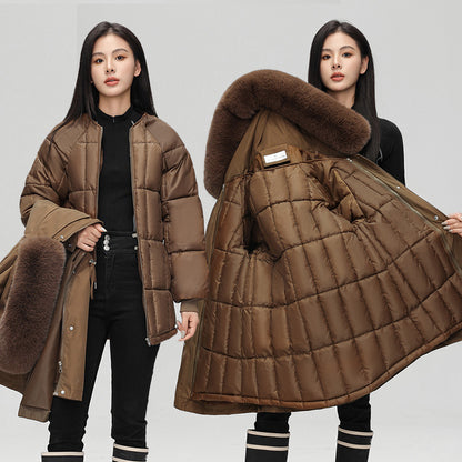 Thickened Down Cotton Coat For Women