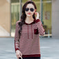 Loose Fashionable Stylish Korean Style Plus Size All-matching Long-sleeve T-shirt