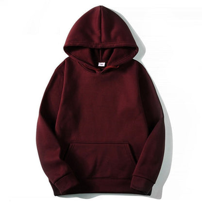 Solid Color Hooded Sweater For Men And Women
