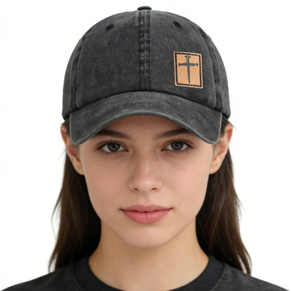 2pcs Leather Jesus Hats For Men Women