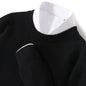 Autumn And Winter New Thickened Solid Color Loose Leisure All-matching Knitted Sweater