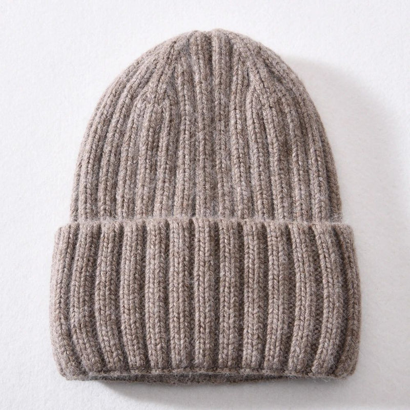 Winter Silk Satin-lined Knit Hat Unisex Thickened Version