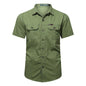 Summer Military Uniform Short-sleeved Shirt For Men