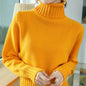 Women's High-neck Loose Slim-fit Lapel Wool Sweater Base Layer