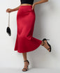 Satin Women's Fishtail Satin Skirt