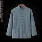 New Loose Ramie Chinese Shirt For Women
