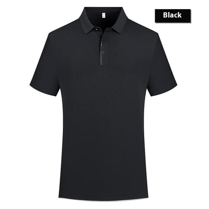 High-end Ice Silk Cool Breathable Light Luxury Temperament Polo Shirt