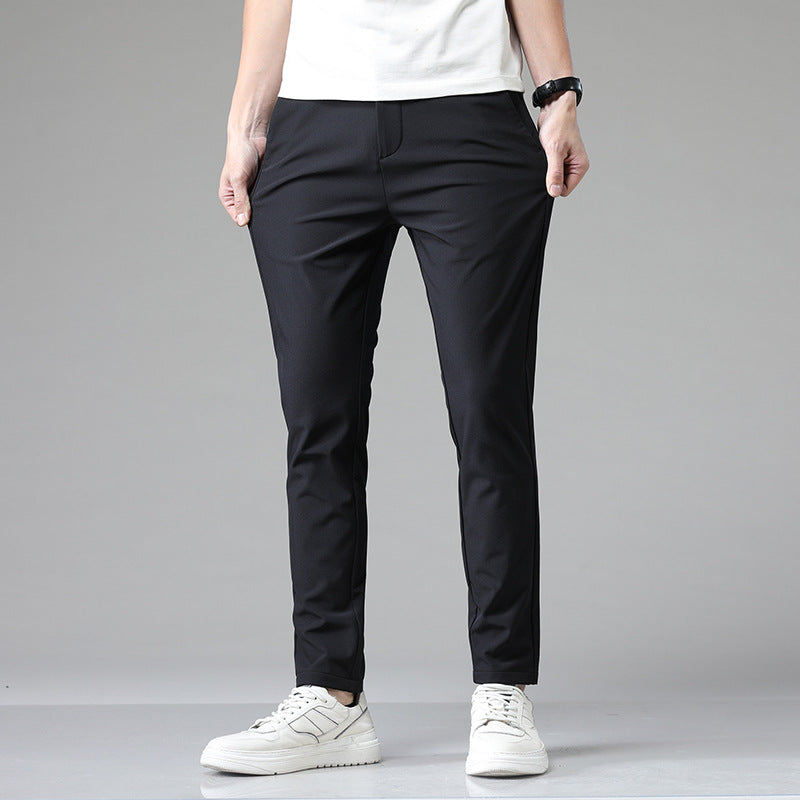 Mens Soft Stretchy Casual Pants In Multiple Colors Preppy Style