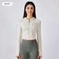 Exercise Yoga Clothes Hooded Waist-controlled Slimming Long Sleeve
