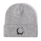 Amazon Embroidered Knitted Hat With Moon And Stars Design AutumnWinter Wool Hat