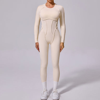 New Winter One-piece Sports Yoga Jumpsuit Backless Tight Jumpsuit