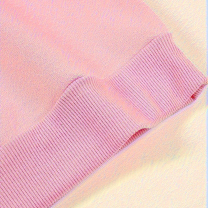 Women's Solid Color Casual Pullover Sweatshirt - Minimalist Round Neck Long Sleeve Top For Spring&Fall