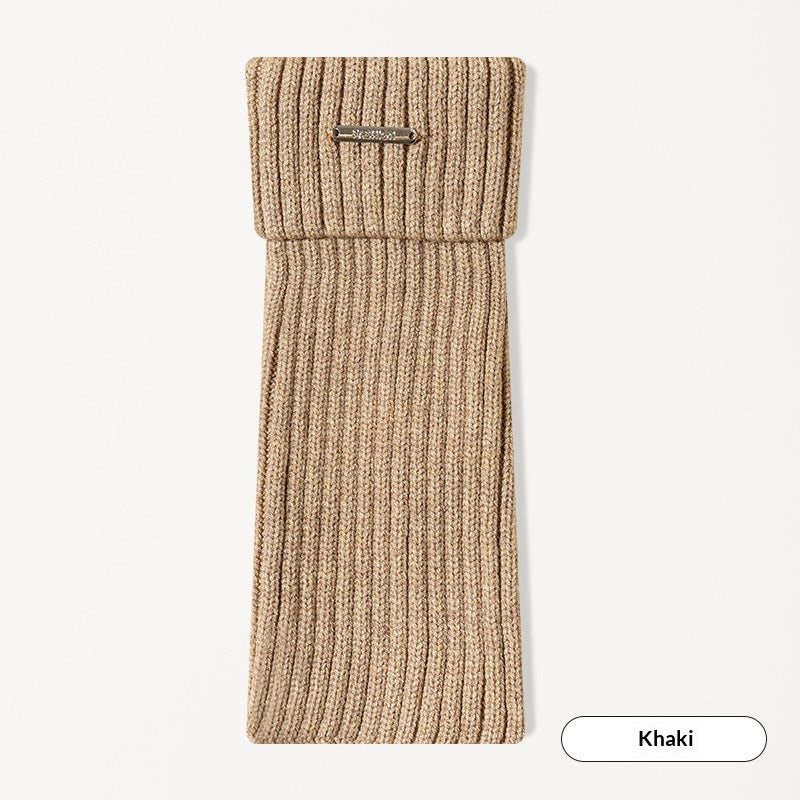 Female Vertical Stripe Slimming Solid Color Retro Sock Set