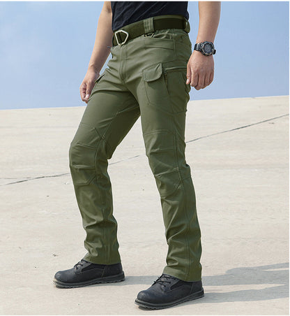 Tactical Outdoor Stretch Work Pants Loose-fitting Softshell Pants